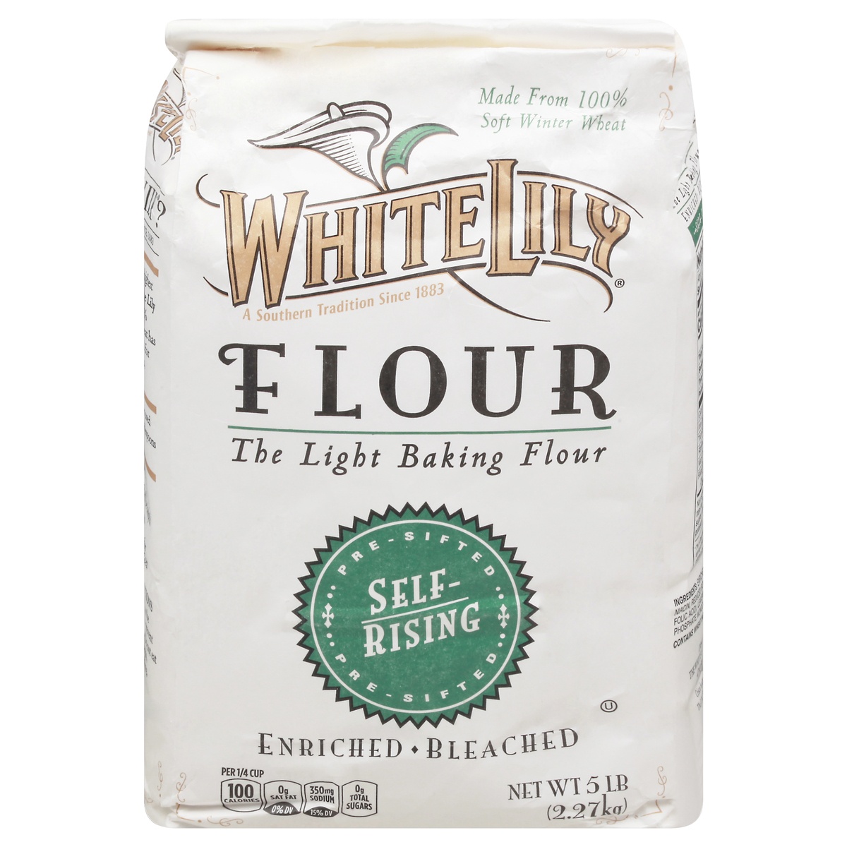 White Lily Presifted Self Rising Enriched Bleached Flour 5 Lb Shipt 1425