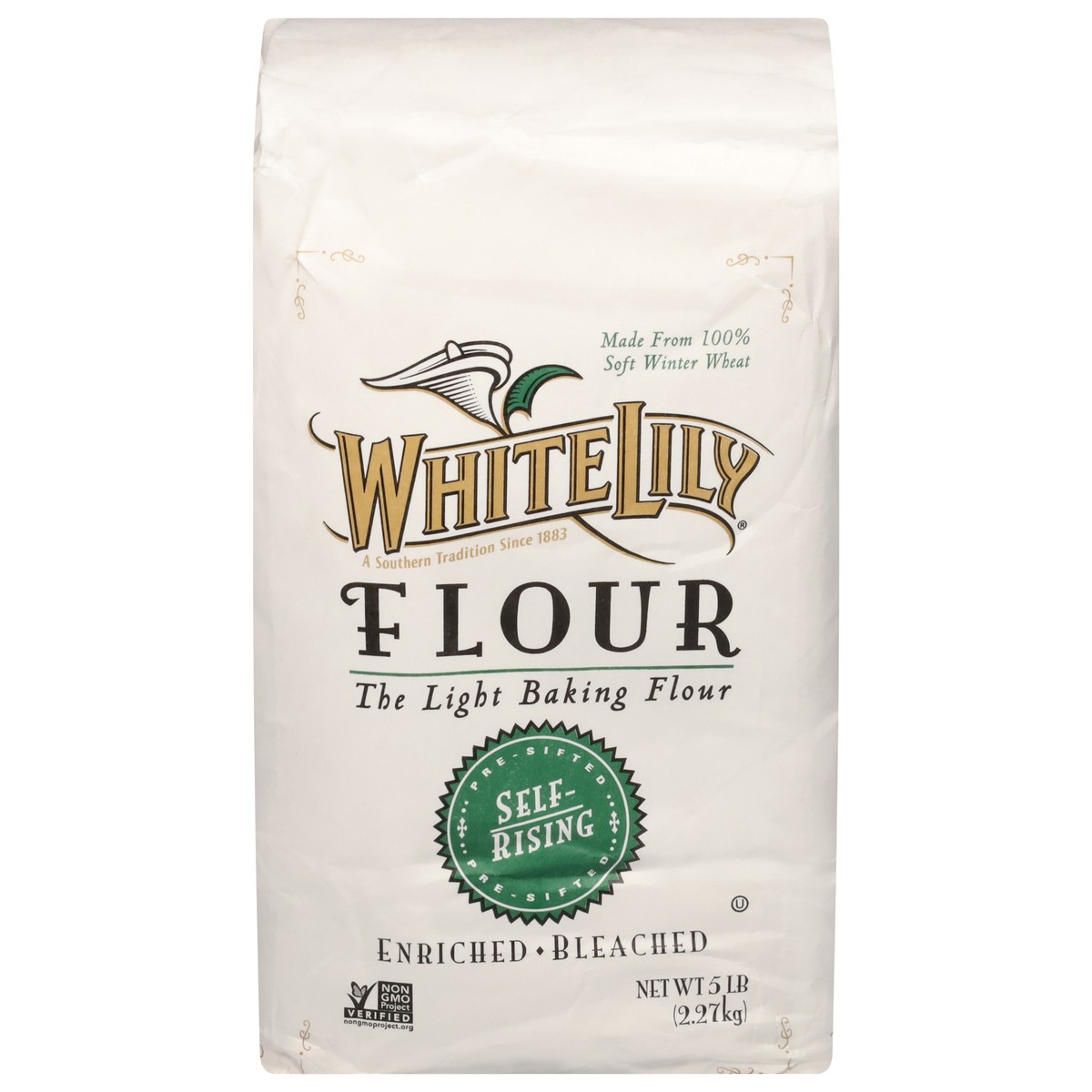 slide 1 of 9, White Lily Self-Rising Enriched Bleached Flour 5 lb, 5 lb