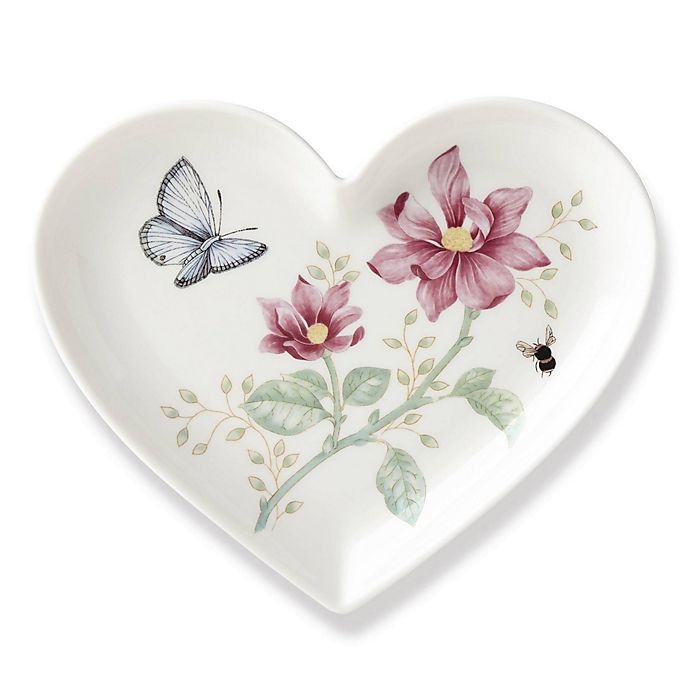 slide 1 of 1, Lenox Butterfly Meadow Heart Tray, 1 ct