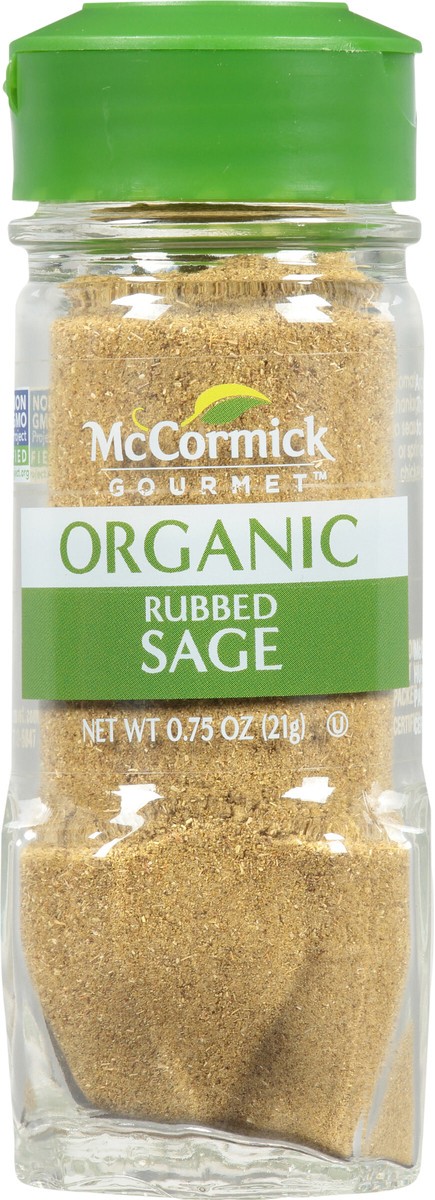 slide 4 of 7, McCormick Gourmet Organic Rubbed Sage, 0.75 oz, 0.75 oz