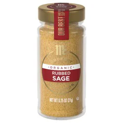 McCormick Gourmet Organic Rubbed Sage, 0.75 oz
