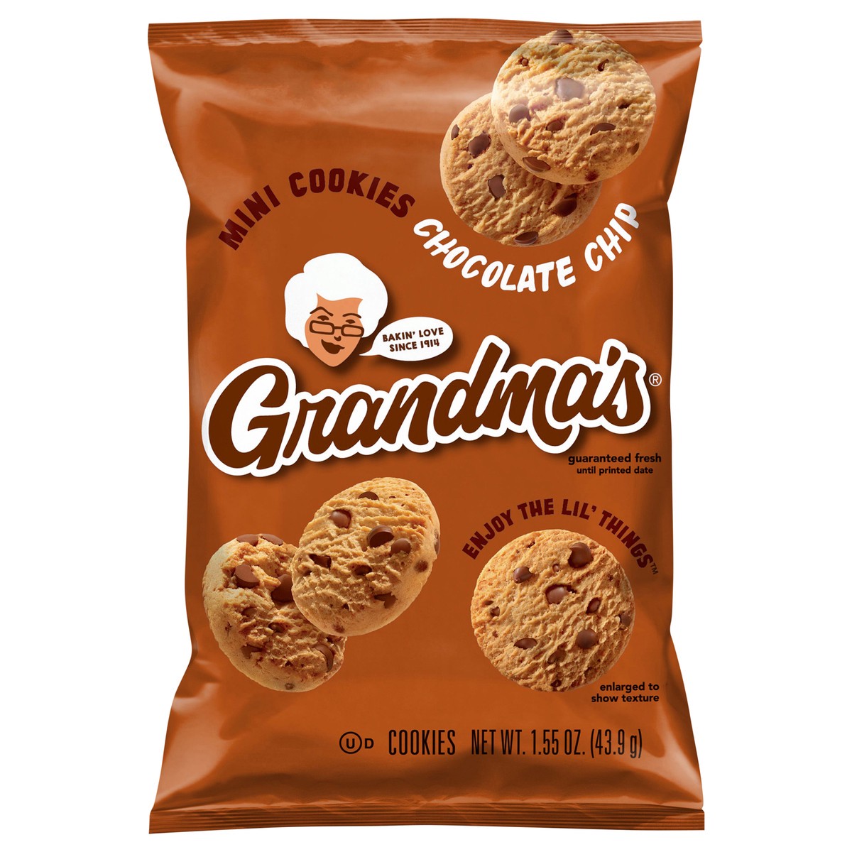 slide 6 of 9, Grandma's Cookies Mini Chocolate Chip 1.55 Oz, 1.55 oz