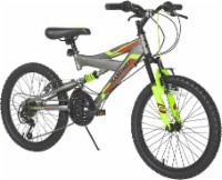 slide 1 of 1, Dynacraft 21S Cliff Runner Kid's Bicycle - Green/Gray, 20 in
