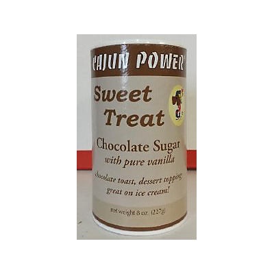 slide 1 of 1, Cajun Power Sweet Treat Chocolate Sugar, 8 oz