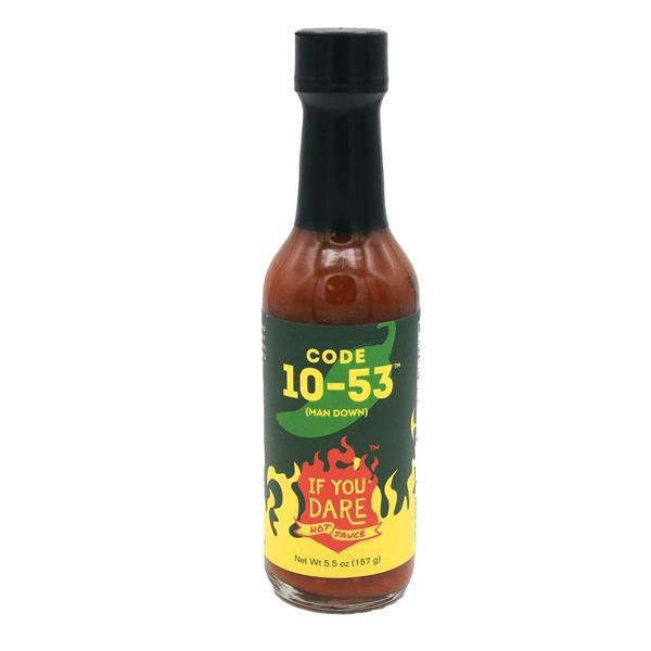 slide 1 of 1, If You Dare Hot Sauce, Code 10-53, 5.5 oz