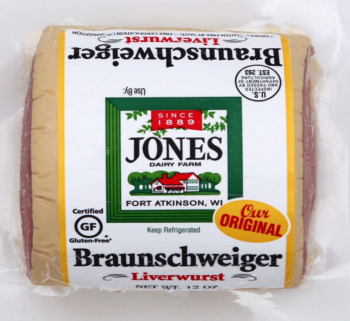 slide 2 of 6, Jones Dairy Farm Liverwurst 12 oz, 12 oz