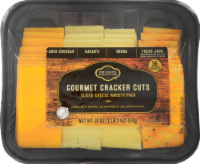 slide 1 of 1, Private Selection Gourmet Cracker Cuts Sliced Cheese Variety Pack, 18 oz