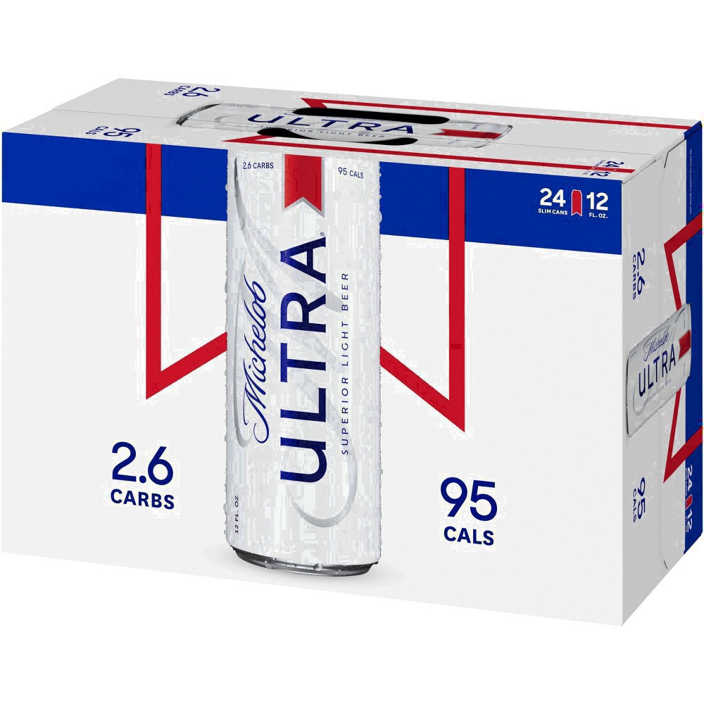 slide 6 of 137, Michelob ULTRA Light Beer, 24 Pack Beer, 12 FL OZ Cans, 288 fl oz