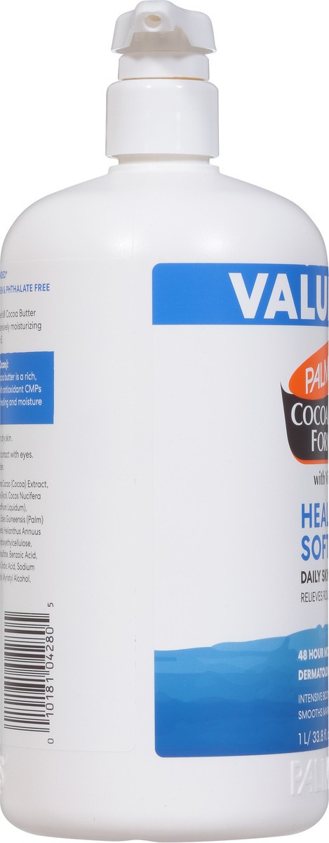 slide 4 of 9, Palmer's Value Size Cocoa Butter Formula Daily Skin Therapy Body Lotion Value Size 33.8 fl oz, 1 liter