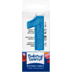 DecoPac One Birthday Candle Cake Decoration - Blue
