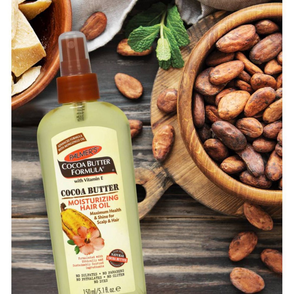 slide 3 of 4, Palmer's Cocoa Butter Formula Moisturizing Hair Oil, 5.1 oz., 5.10 fl oz