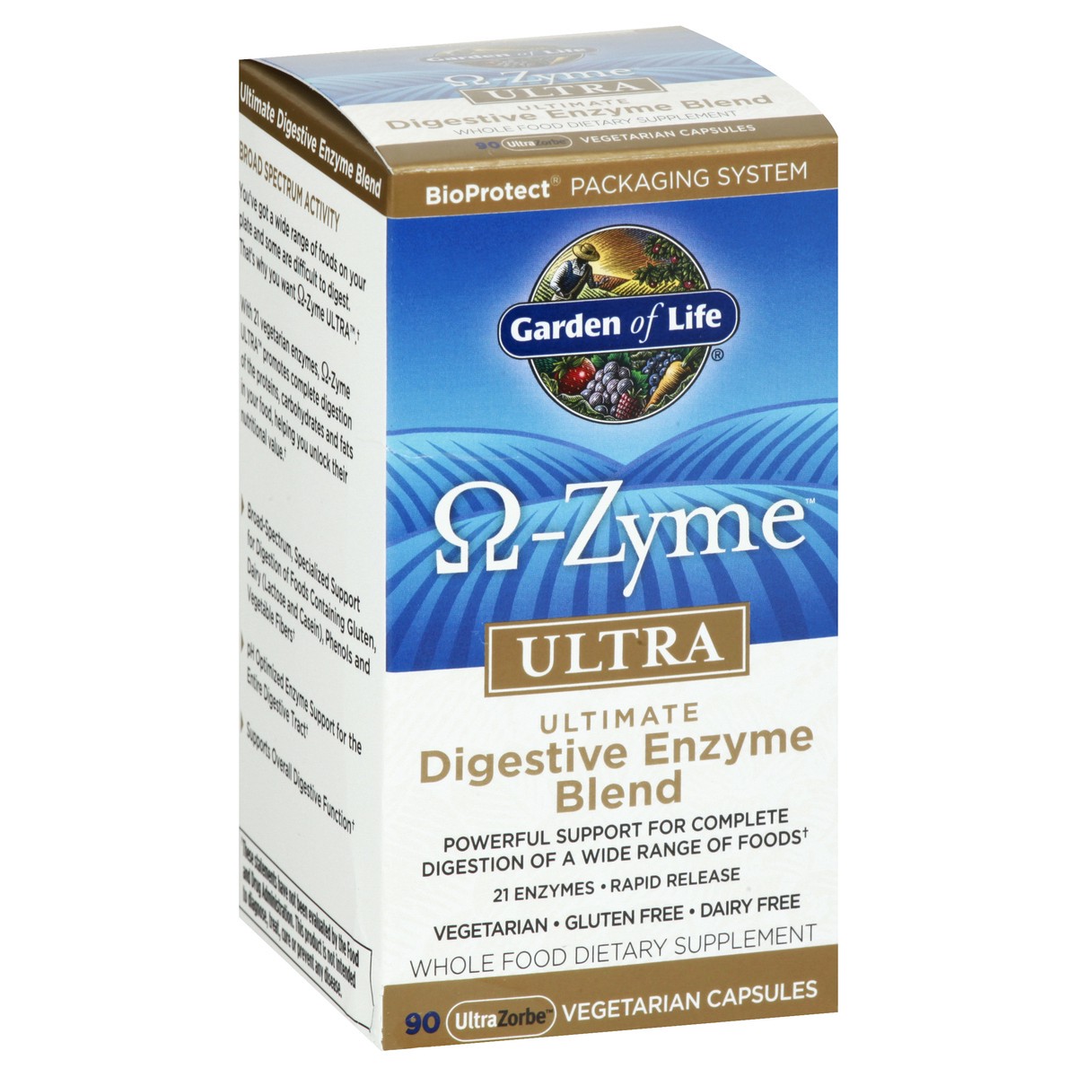 slide 13 of 13, Garden of Life Omega-Zyem Ultra Ultimate Vegetarian Capsules Digestive Enzyme Blend 90 ea, 90 ct