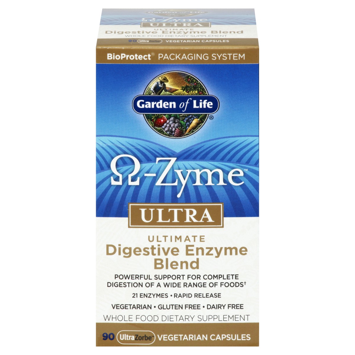 slide 1 of 13, Garden of Life Omega-Zyem Ultra Ultimate Vegetarian Capsules Digestive Enzyme Blend 90 ea, 90 ct