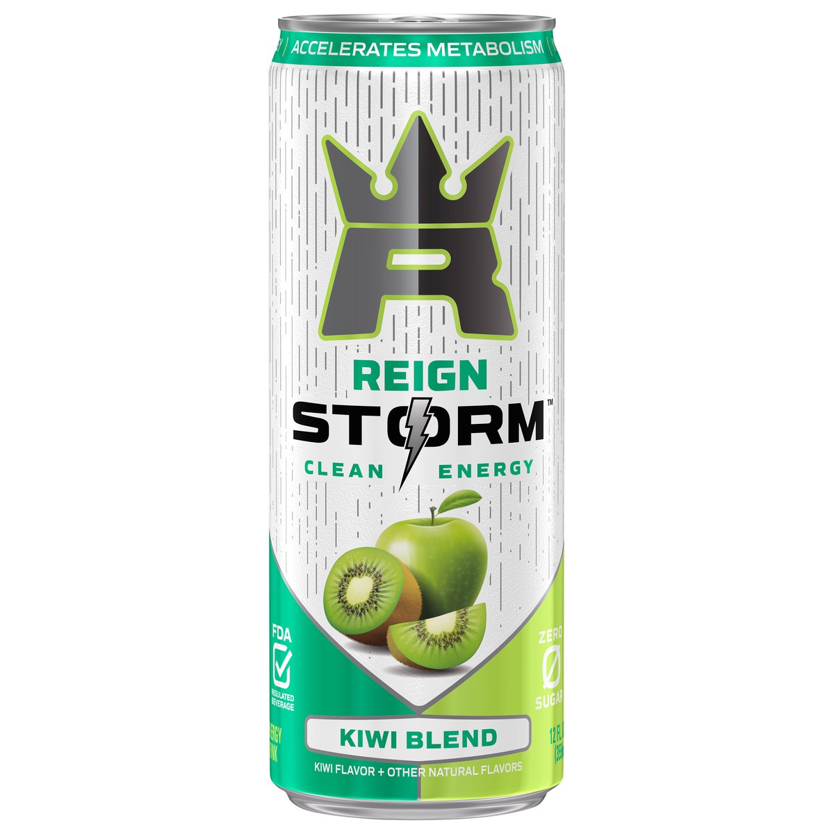 slide 1 of 4, Reign Storm Kiwi Blend Energy Drink - 12 fl oz, 12 fl oz