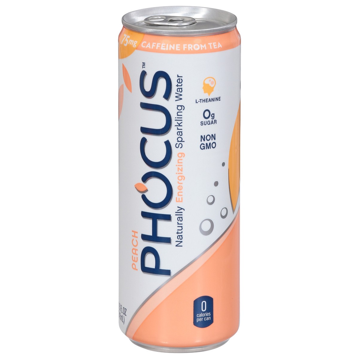 slide 3 of 9, Phocus Peach Sparkling Water, 11.5 fl oz