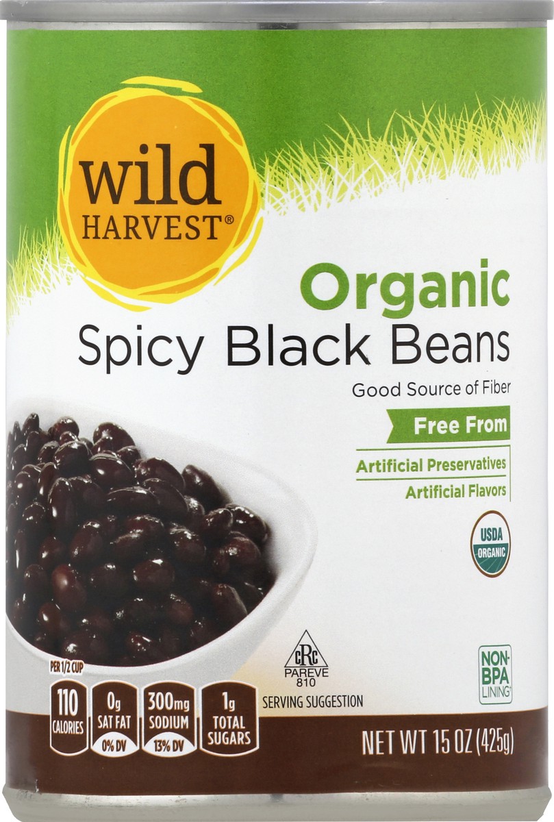 slide 6 of 7, Wild Harvest Black Beans 15 oz, 15 oz