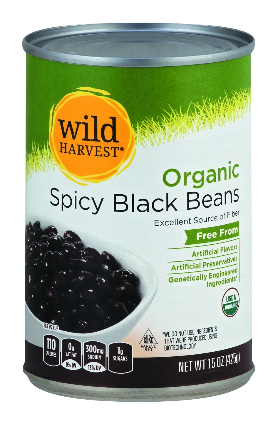 slide 1 of 7, Wild Harvest Black Beans 15 oz, 15 oz