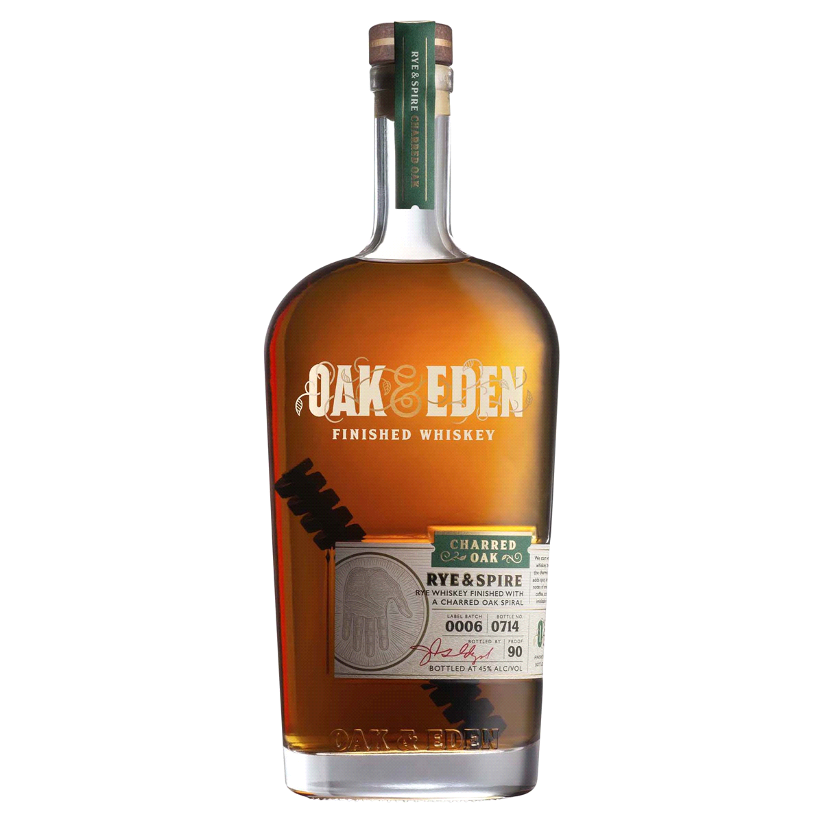 slide 1 of 5, Oak & Eden Rye & Spire Whiskey, 750 ml