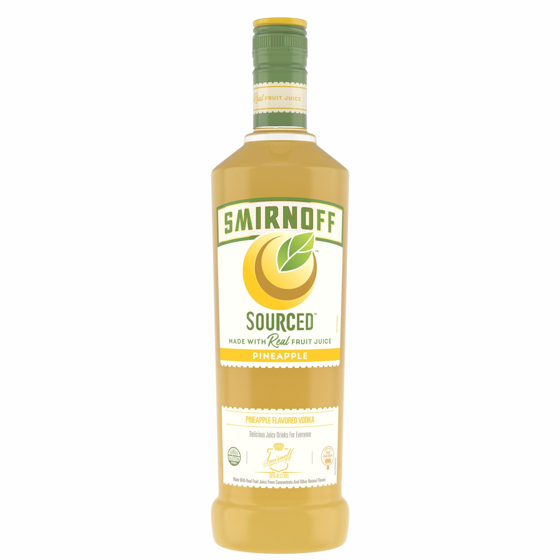 slide 5 of 10, Smirnoff Sourced Pineapple Vodka, 750 ml