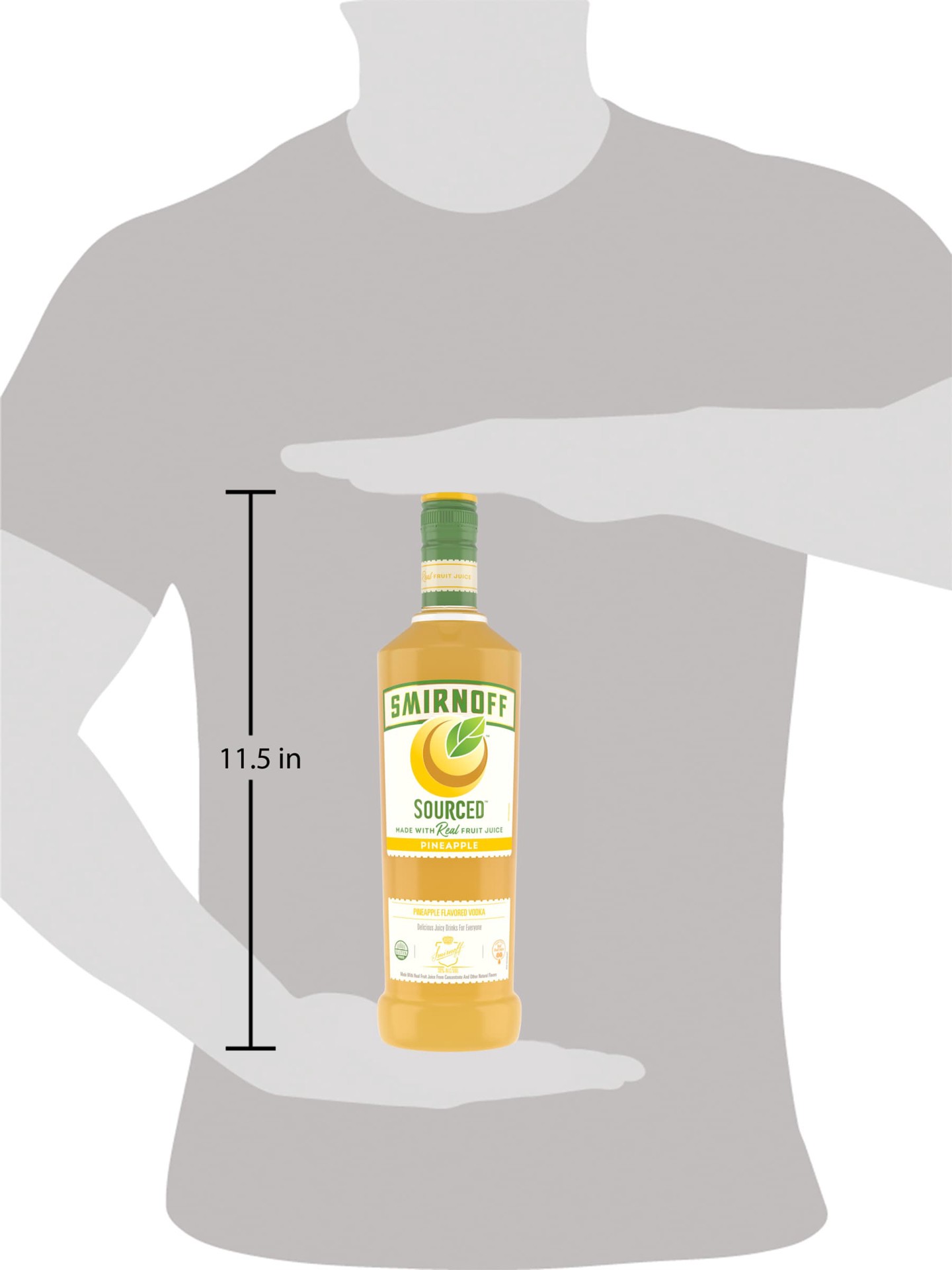 slide 2 of 10, Smirnoff Sourced Pineapple Vodka, 750 ml