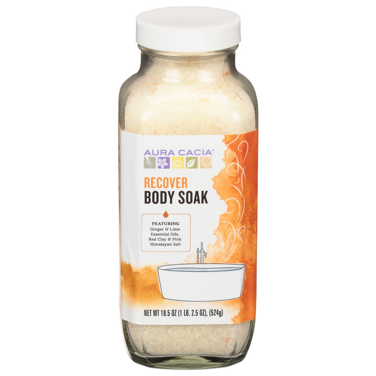 slide 1 of 9, Aura Cacia Recover Body Soak 18.5 oz, 18.5 oz