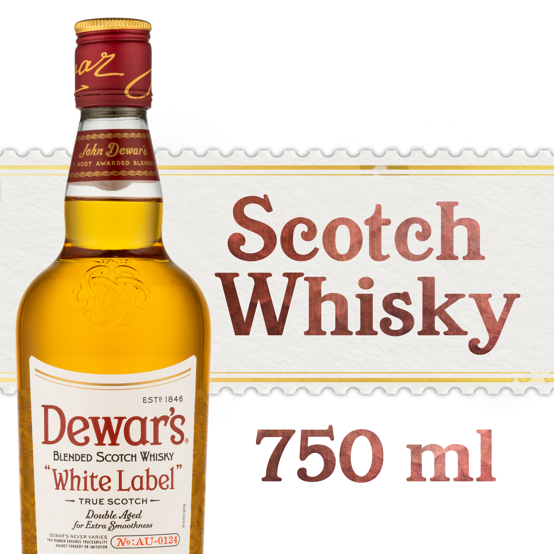 slide 1 of 5, Dewar'S White Label Blended Scotch Whisky 40% 75Cl/750Ml, 750 ml