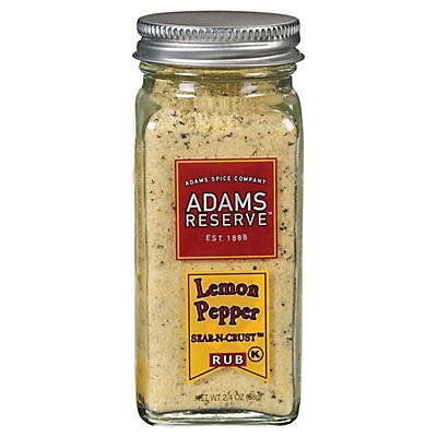 slide 1 of 1, Adams Reserve Lemon Pepper Sear-N-Crust Rub, 2.4 oz