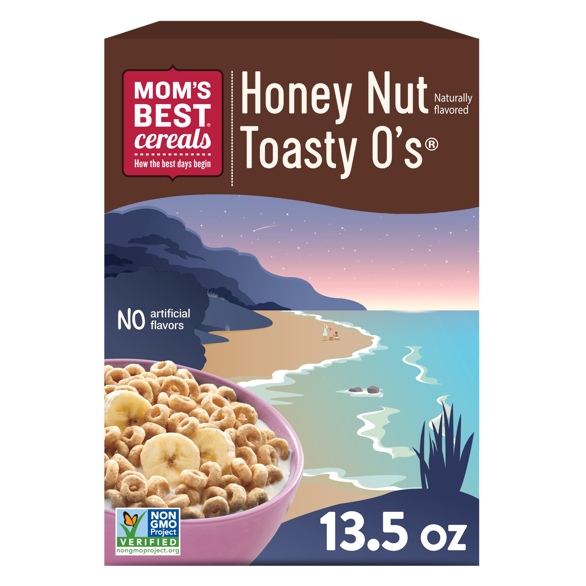 slide 1 of 8, MOM's Best Cereals Mom's Best Honey Nut Toasty O's Breakfast Cereal, 13.5 OZ Box, 13.5 oz