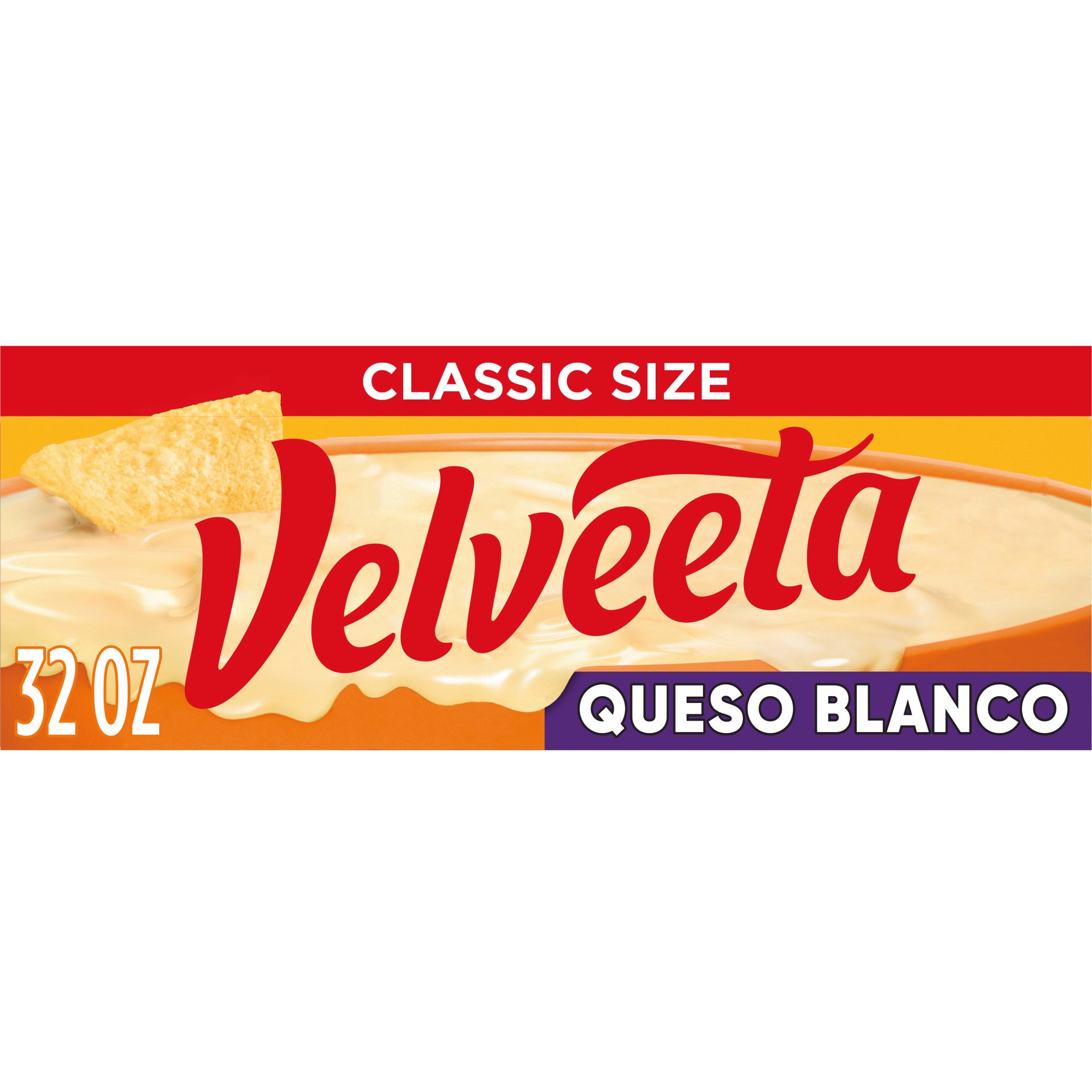 slide 1 of 8, Velveeta Queso Blanco Pasteurized Recipe Cheese Product Block, 32 oz