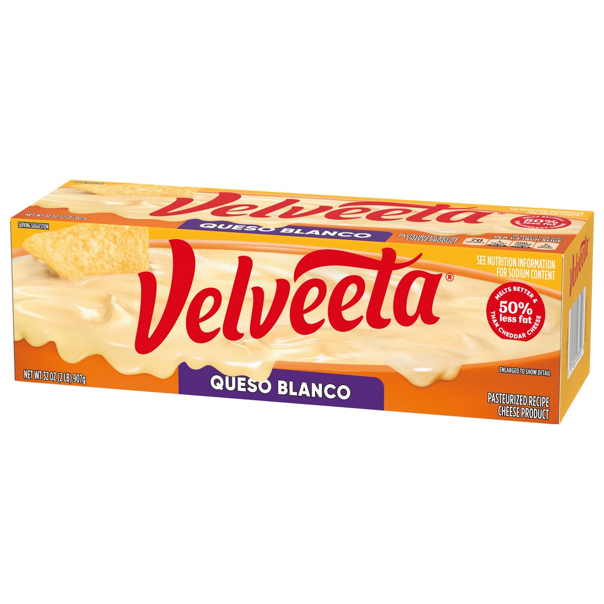 slide 5 of 9, Velveeta Queso Blanco Pasteurized Recipe Cheese Product, 32 oz Block, 32 oz