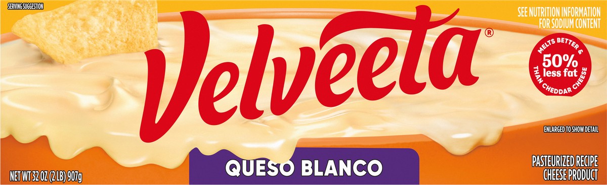 slide 8 of 9, Velveeta Queso Blanco Pasteurized Recipe Cheese Product, 32 oz Block, 32 oz