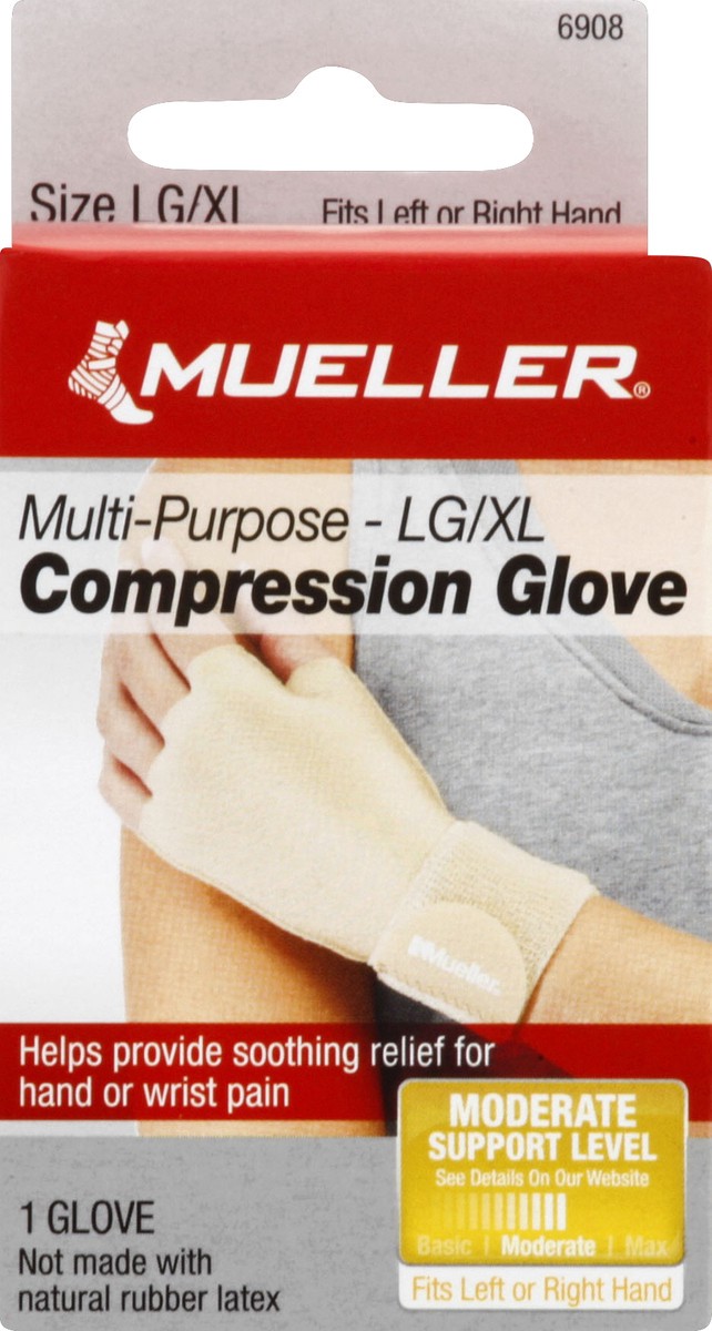 slide 3 of 5, Mueller Compression Glove 1 ea, 1 ct