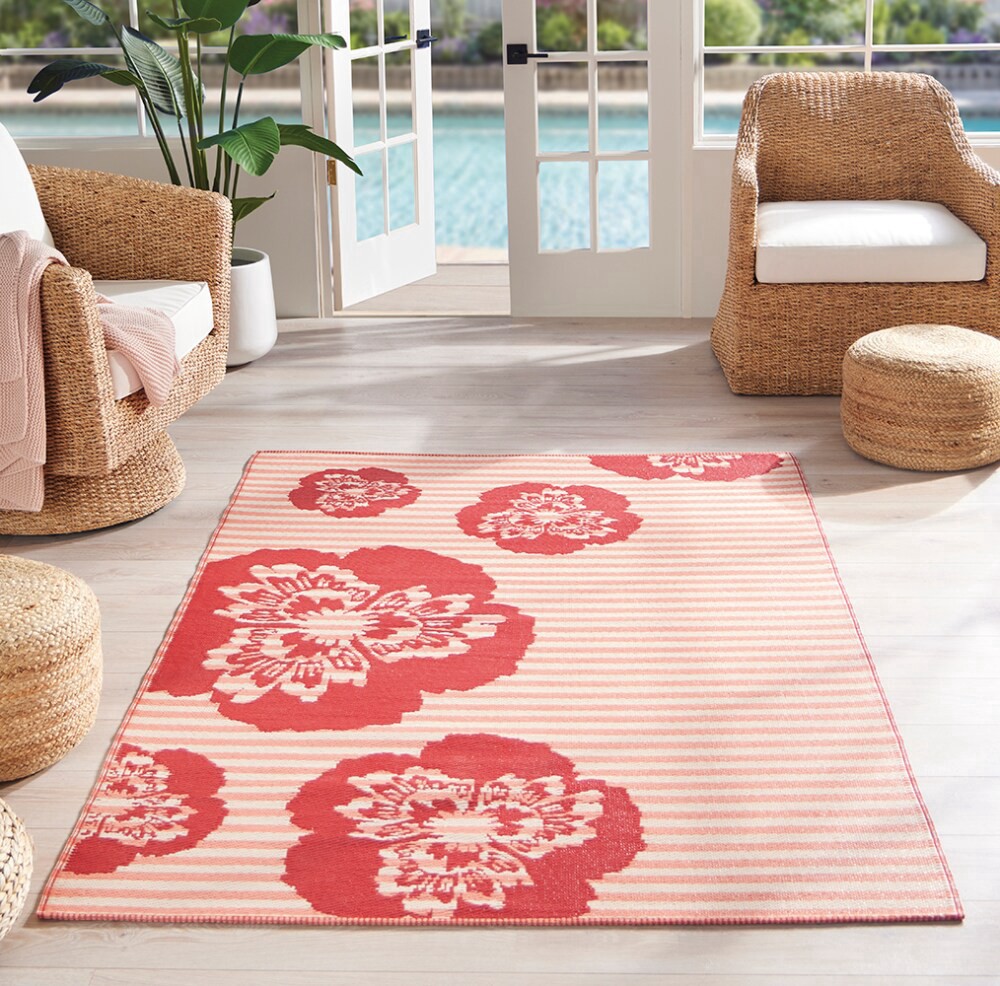 slide 2 of 2, SDS for HD Designs Poly Pro Rug - Larg Floral, 5 x 7 ft