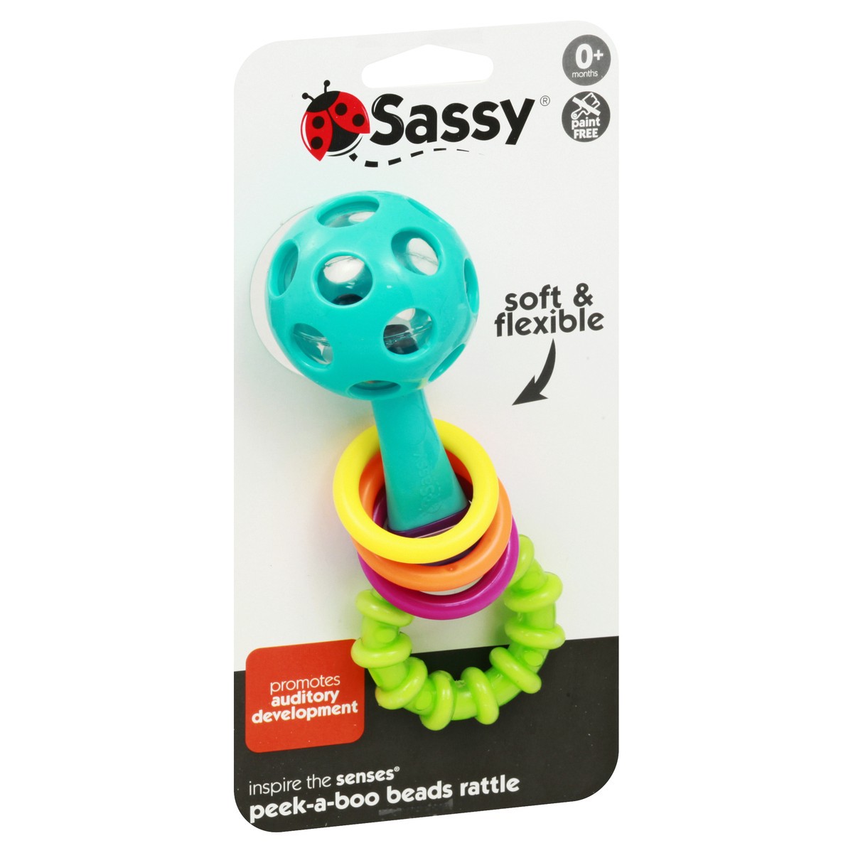 slide 6 of 9, Sassy Peek-A-Boo Beads Rattle 1 ea, 1 ct