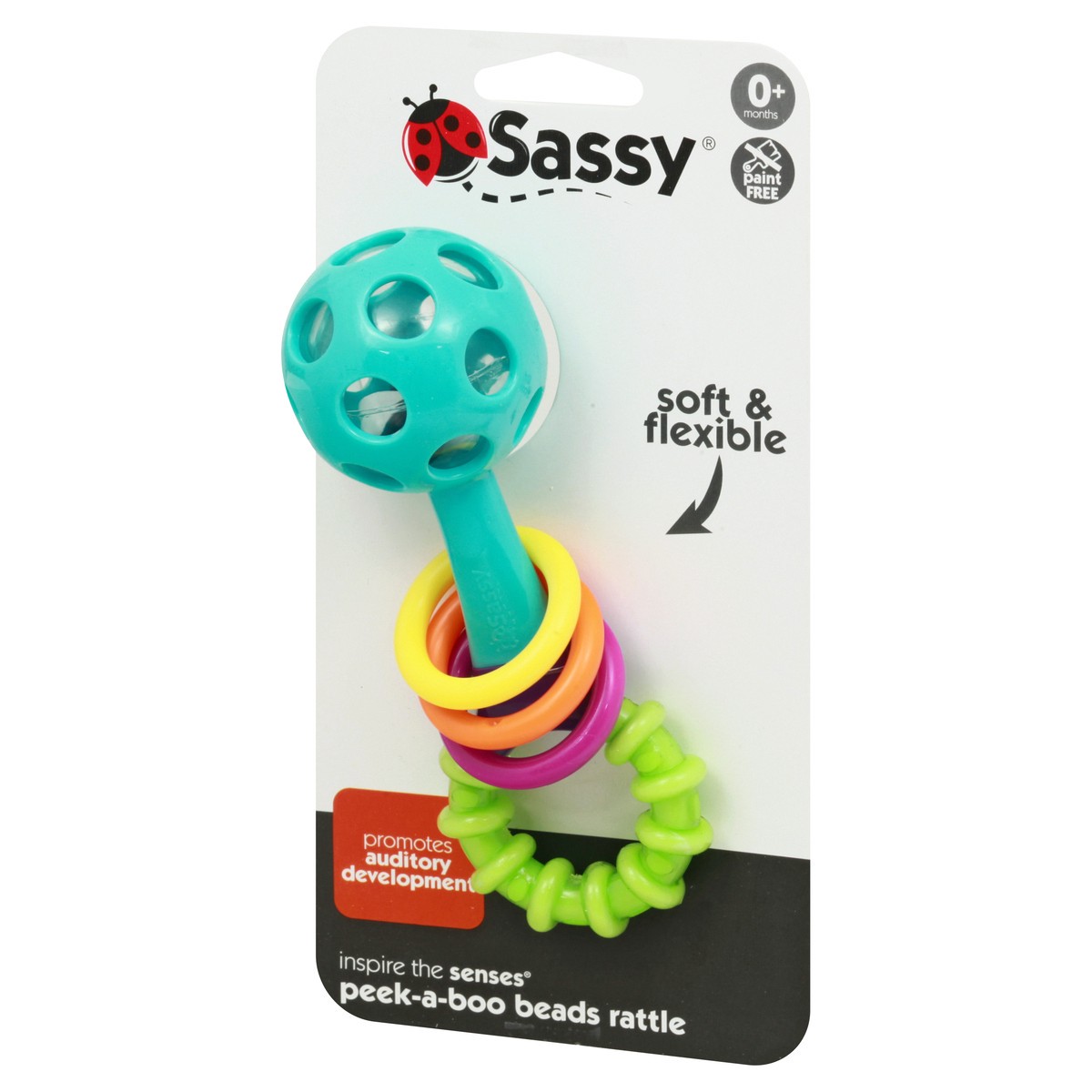 slide 5 of 9, Sassy Peek-A-Boo Beads Rattle 1 ea, 1 ct