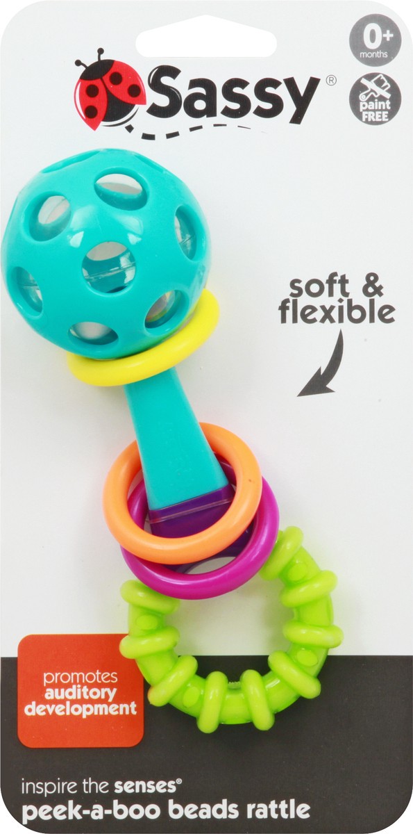 slide 9 of 9, Sassy Peek-A-Boo Beads Rattle 1 ea, 1 ct