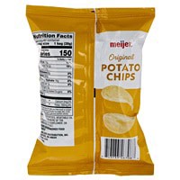 slide 6 of 9, Meijer Original Potato Chips, 1 oz