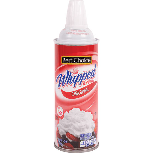 slide 1 of 1, Best Choice Original Whipped Cream, 6.5 oz