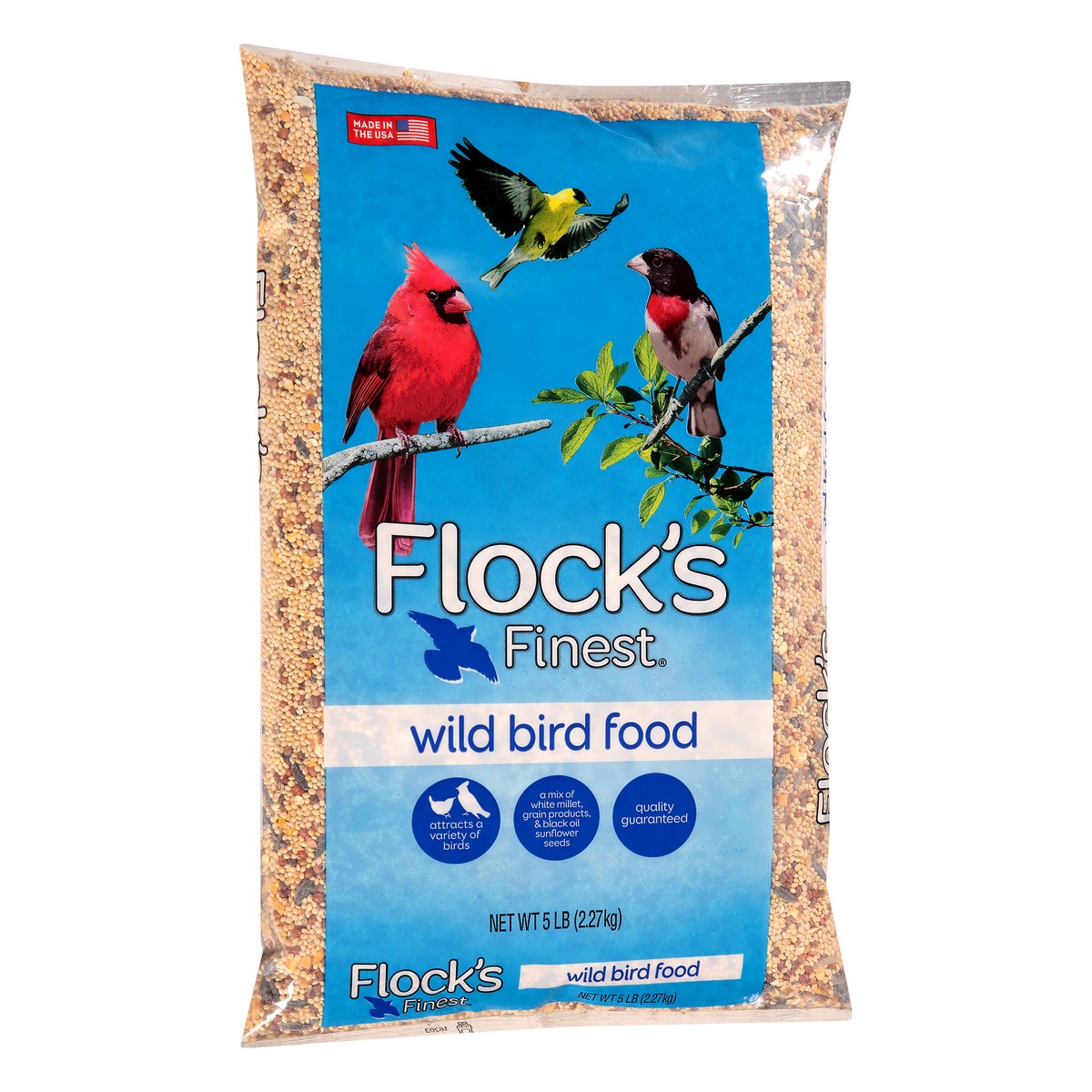 slide 8 of 13, Flock's Finest Wild Bird Food Bag, 5 lb