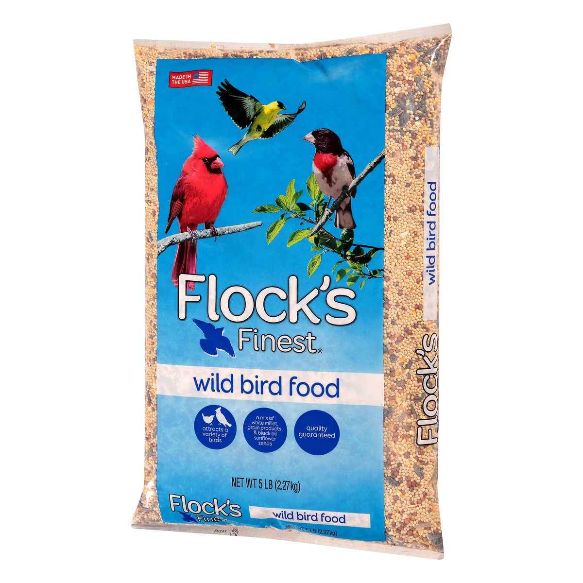 slide 7 of 13, Flock's Finest Wild Bird Food Bag, 5 lb