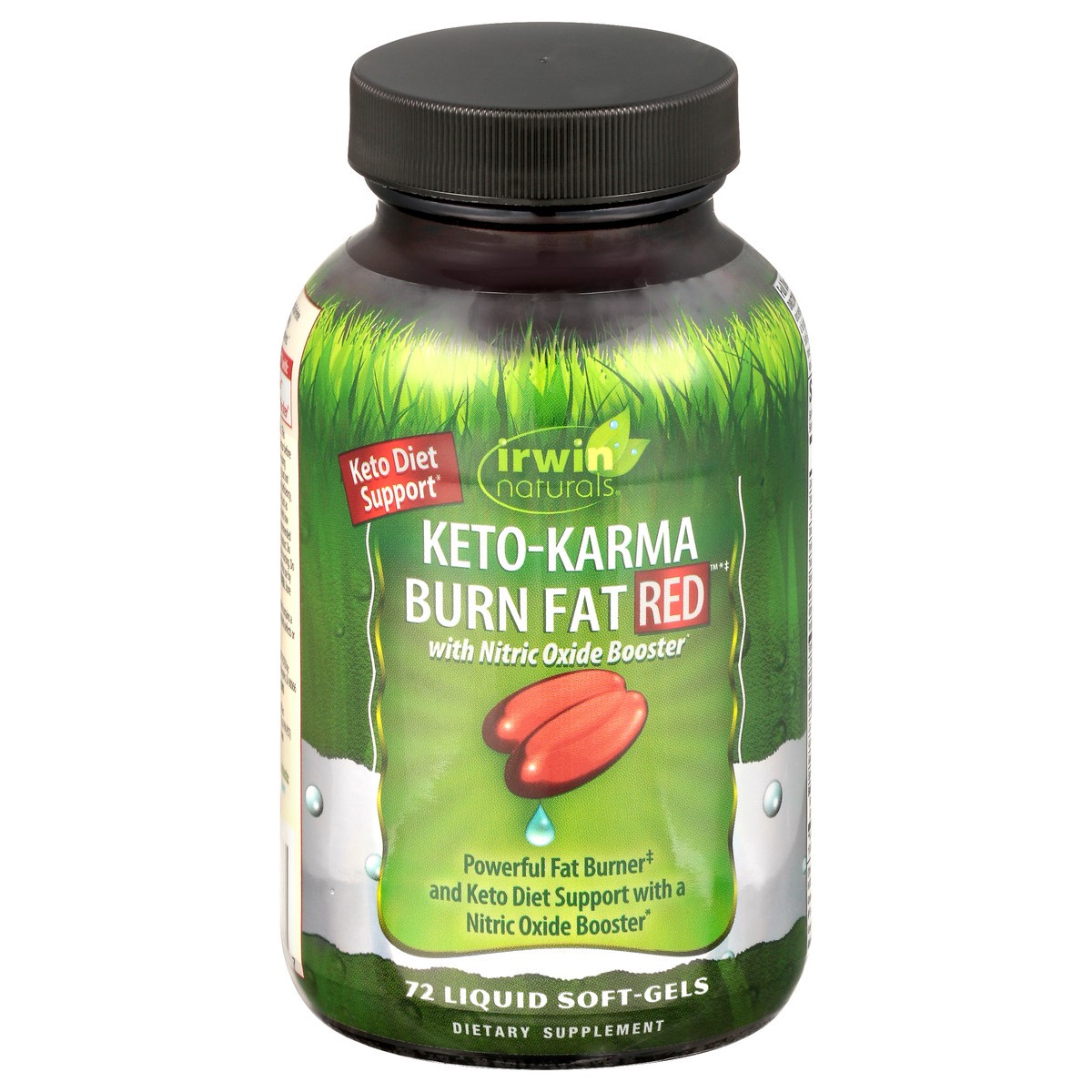 slide 1 of 9, Irwin Naturals Liquid Soft-Gels Red Keto-Karma Burn Fat 72 ea, 72 ct