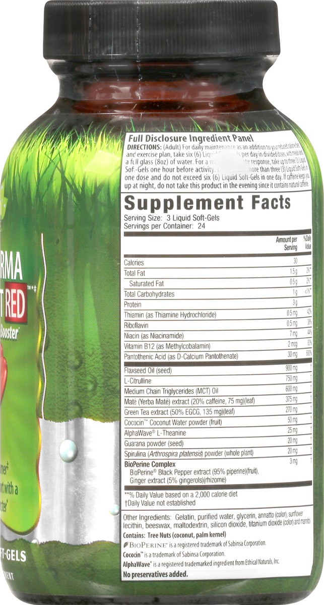 slide 8 of 9, Irwin Naturals Liquid Soft-Gels Red Keto-Karma Burn Fat 72 ea, 72 ct