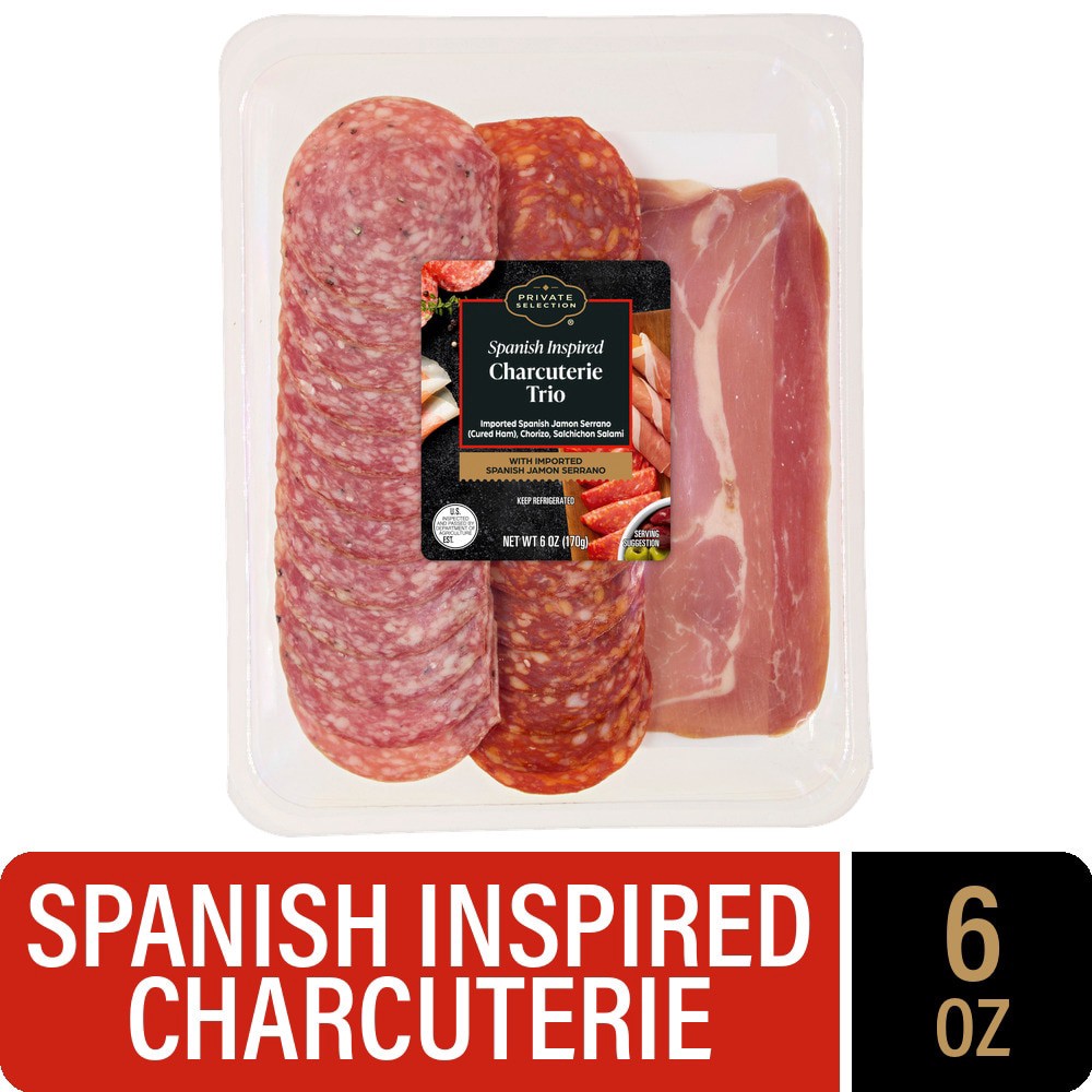 slide 1 of 3, Private Selection Spanish Inspired Charcuterie Trio, 6 oz