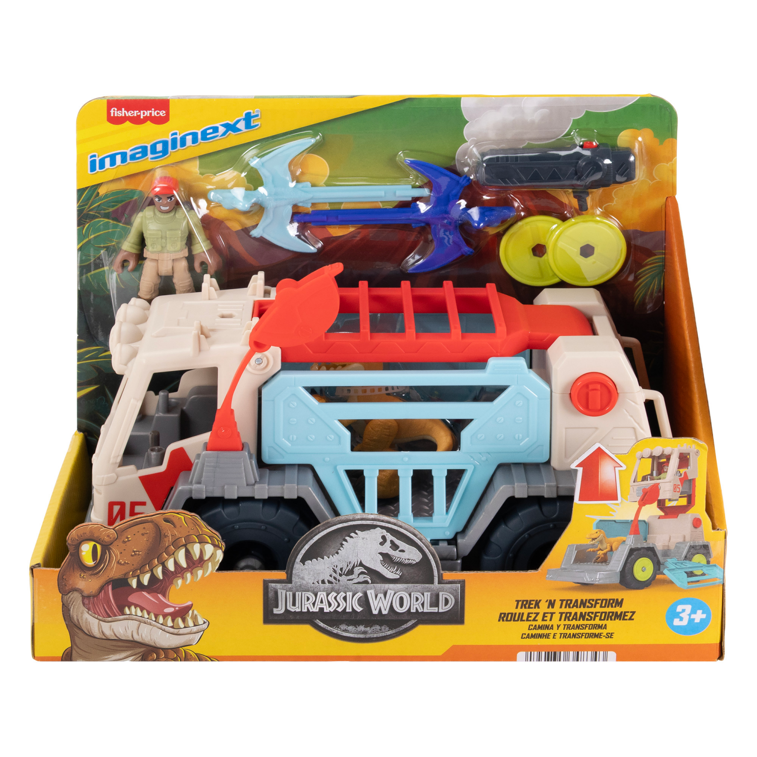 slide 1 of 5, Fisher-Price Imaginext Jurassic World Trek 'n' Transform Playset, 1 ct