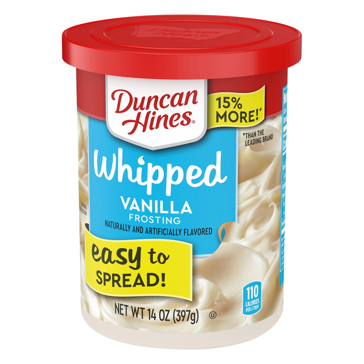 slide 3 of 9, Duncan Hines Whipped Vanilla Frosting 14 oz, 14 oz