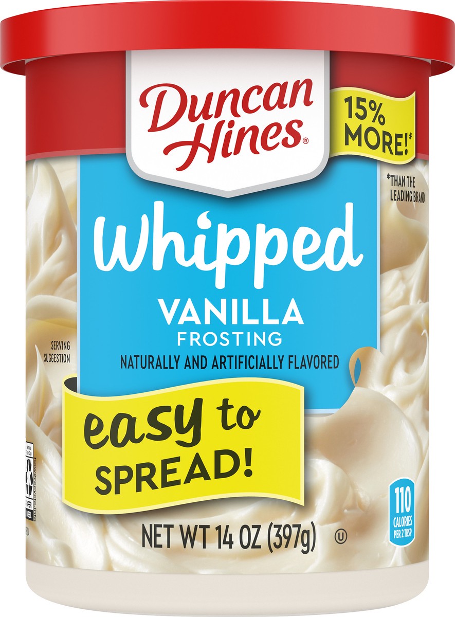 slide 6 of 9, Duncan Hines Whipped Vanilla Frosting 14 oz, 14 oz