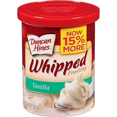 slide 1 of 1, Duncan Hines Vanilla Whipped Frosting, 14 oz