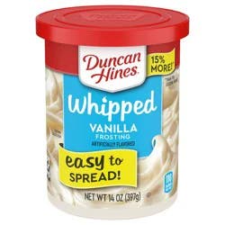 Duncan Hines Whipped Vanilla Flavored Frosting, 14 oz.