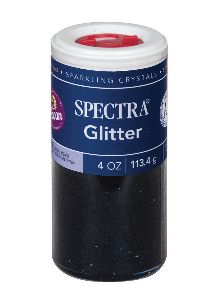 slide 2 of 2, Spectra Black Glitter, 4 oz
