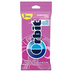 ORBIT Gum Bubblemint Sugar Free Chewing Gum Bulk Pack, 14 Piece (Pack of 3)